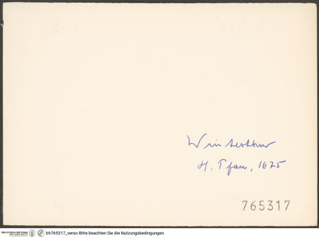 Rückseite von bh765317_recto