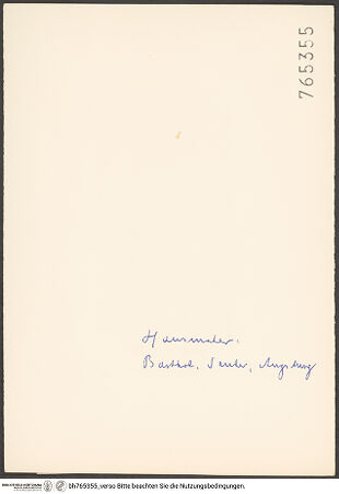 Rückseite von bh765355_recto