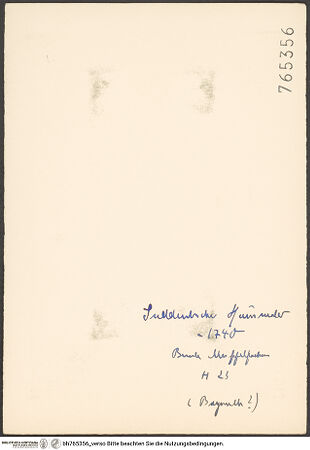 Rückseite von bh765356_recto