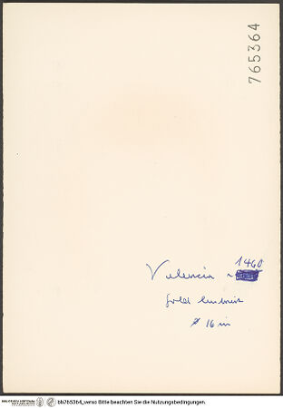 Rückseite von bh765364_recto