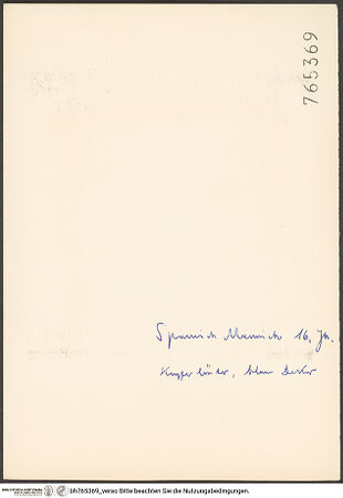 Rückseite von bh765369_recto