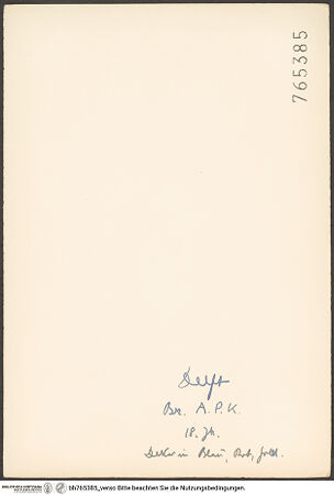 Rückseite von bh765385_recto