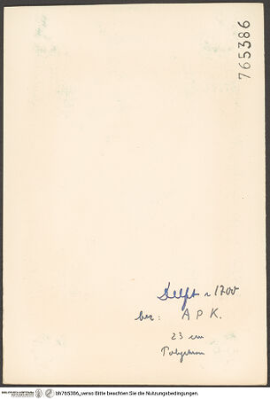 Rückseite von bh765386_recto