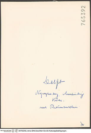 Rückseite von bh765392_recto