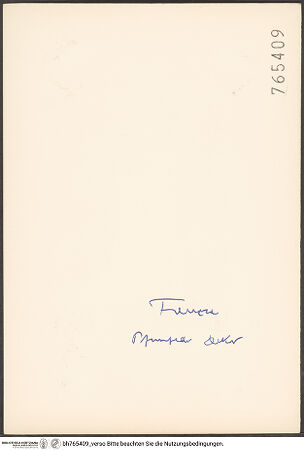 Rückseite von bh765409_recto