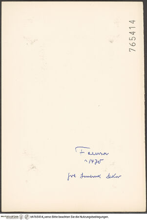 Rückseite von bh765414_recto