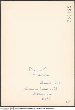 Rückseite von bh765425_recto