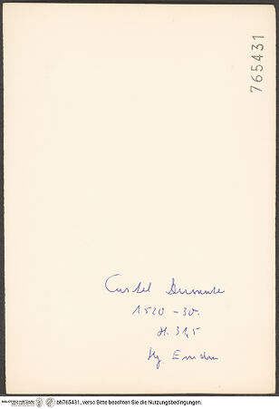 Rückseite von bh765431_recto