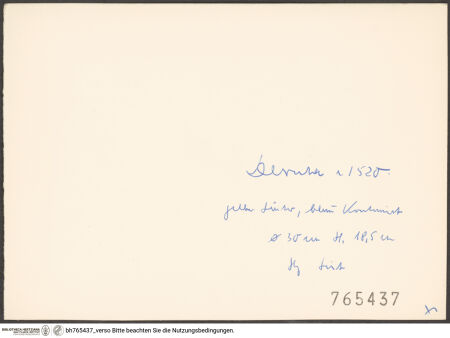 Rückseite von bh765437_recto