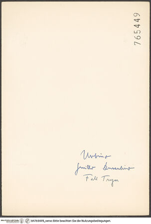 Rückseite von bh765449_recto