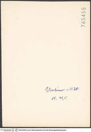 Rückseite von bh765455_recto