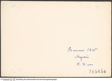 Rückseite von bh765456_recto