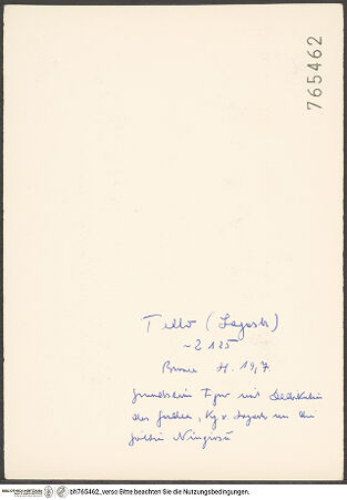 Rückseite von bh765462_recto