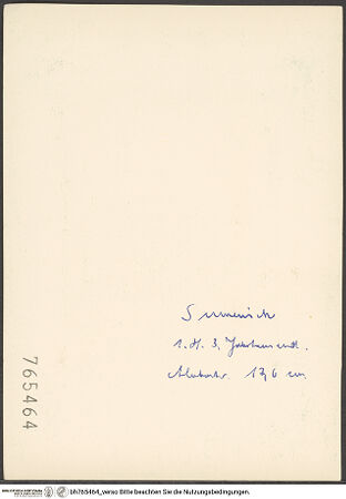 Rückseite von bh765464_recto