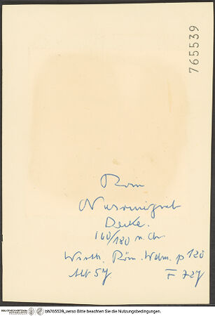 Rückseite von bh765539_recto