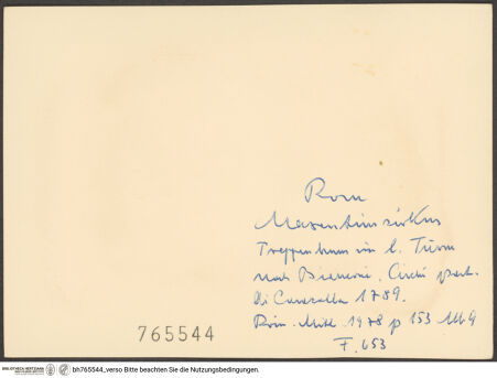 Rückseite von bh765544_recto