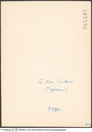 Rückseite von bh765547_recto