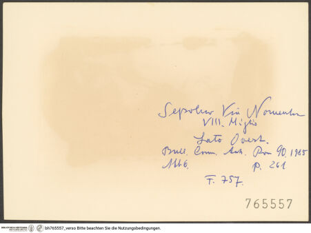 Rückseite von bh765557_recto