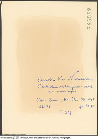 Rückseite von bh765559_recto