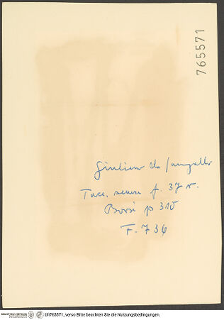 Rückseite von bh765571_recto