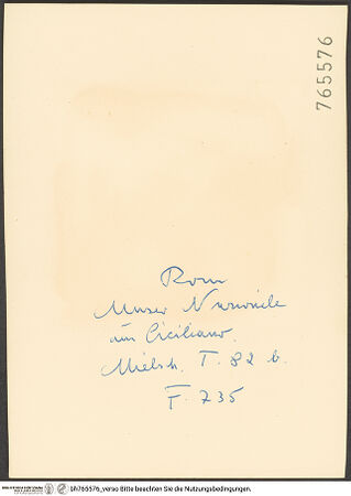Rückseite von bh765576_recto