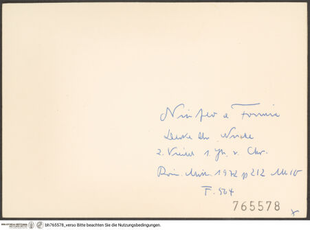 Rückseite von bh765578_recto