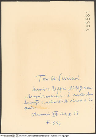 Rückseite von bh765581_recto