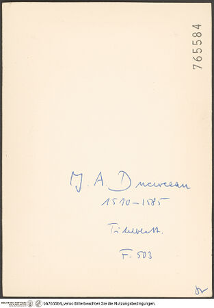 Rückseite von bh765584_recto