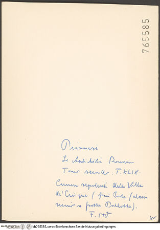 Rückseite von bh765585_recto