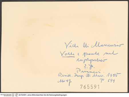 Rückseite von bh765591_recto