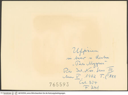 Rückseite von bh765593_recto