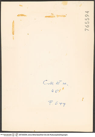 Rückseite von bh765594_recto