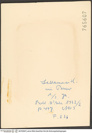 Rückseite von bh765607_recto