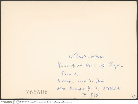 Rückseite von bh765608_recto