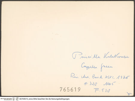 Rückseite von bh765619_recto