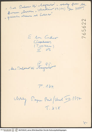 Rückseite von bh765622_recto