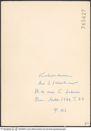 Rückseite von bh765627_recto