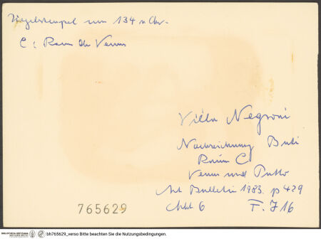 Rückseite von bh765629_recto