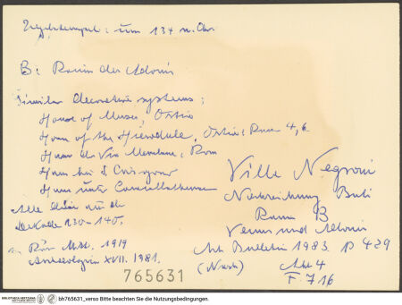 Rückseite von bh765631_recto