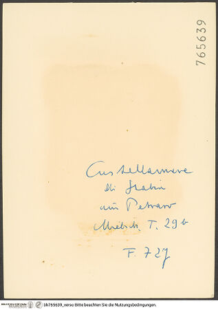 Rückseite von bh765639_recto