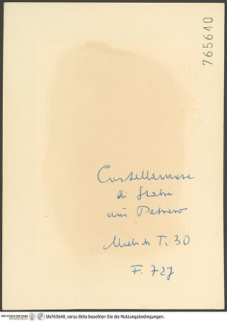 Rückseite von bh765640_recto