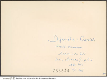 Rückseite von bh765644_recto