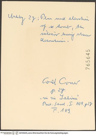 Rückseite von bh765645_recto