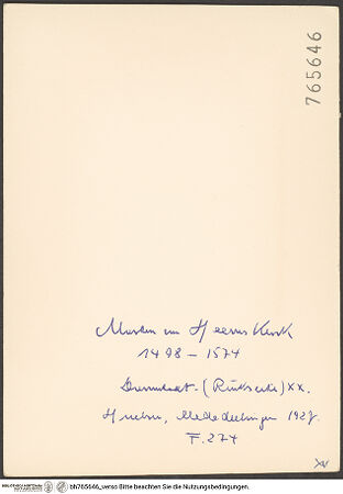 Rückseite von bh765646_recto