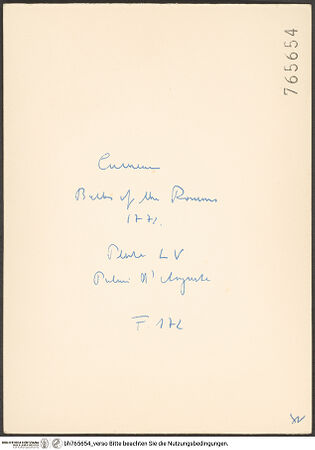 Rückseite von bh765654_recto