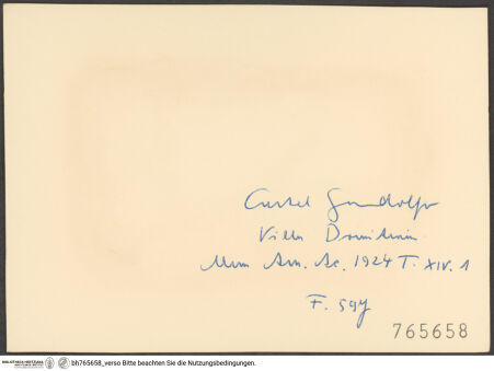 Rückseite von bh765658_recto