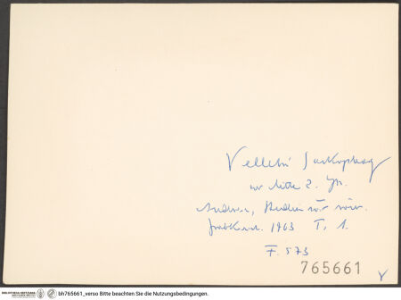 Rückseite von bh765661_recto