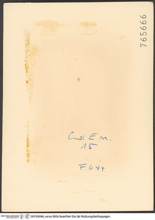 Rückseite von bh765666_recto