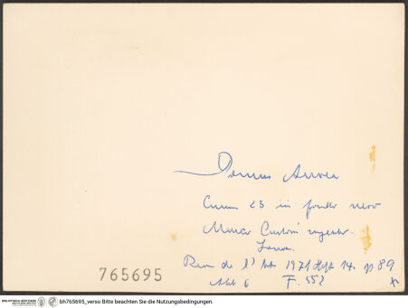 Rückseite von bh765695_recto