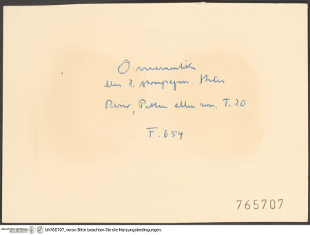 Rückseite von bh765707_recto